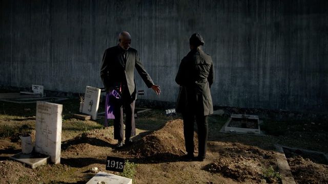 Final cemetery scene from Pedro Costa’s Vitalina Varela